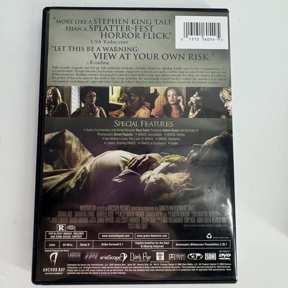 Grace (2009) DVD Horror Film Love Undying Cult Movie with Slipcover Anchor Bay - Picture 3 of 5